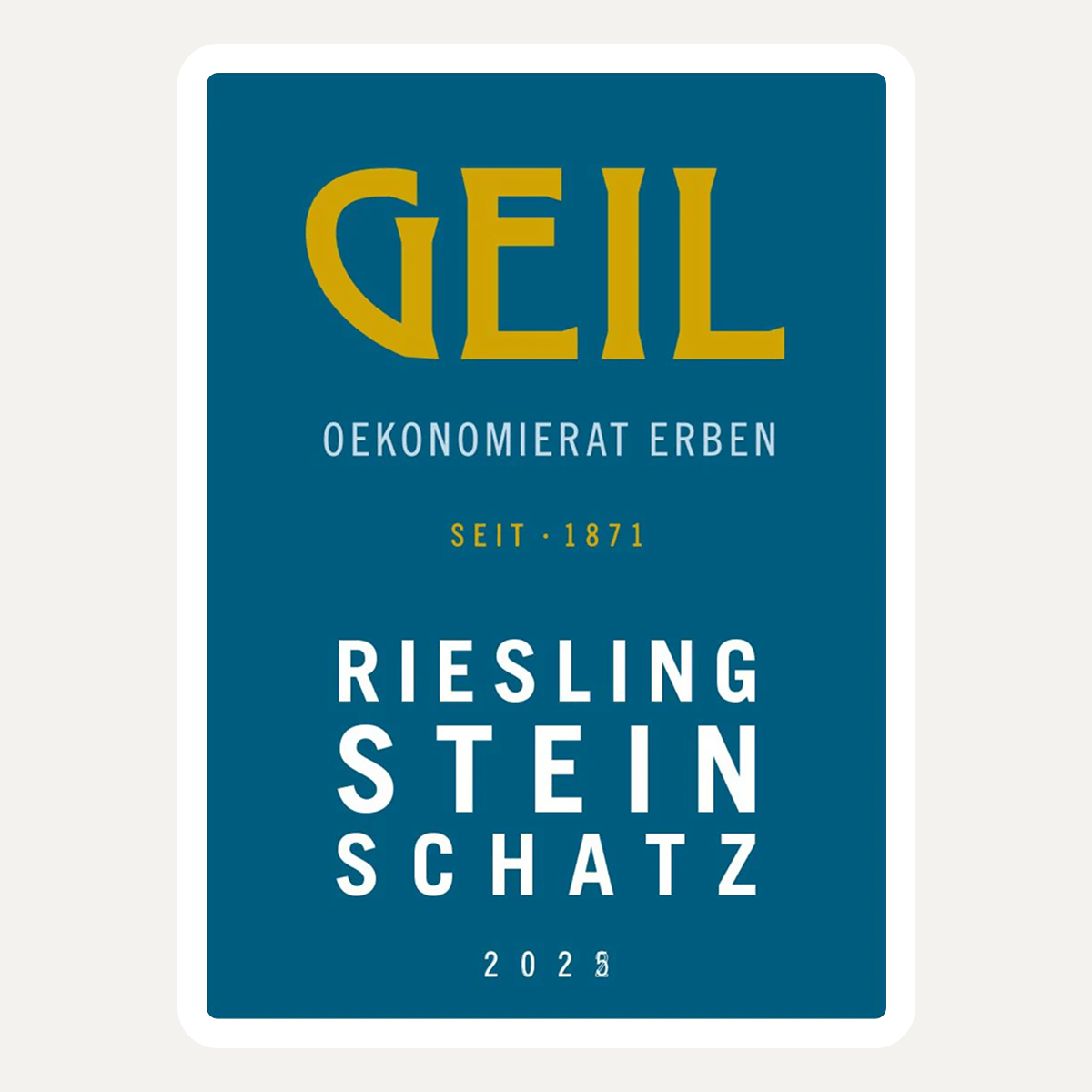Riesling Steinschatz 2025 Etikett